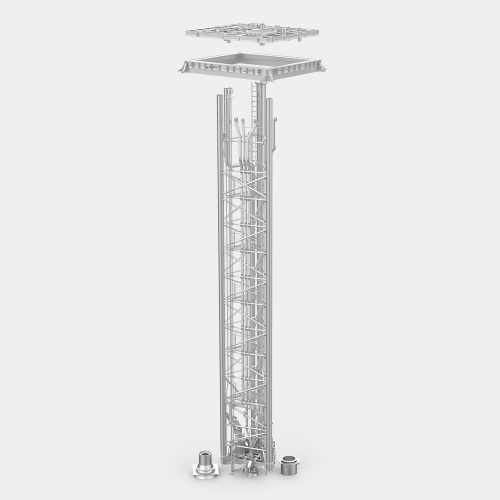 穹頂、基座、泵塔